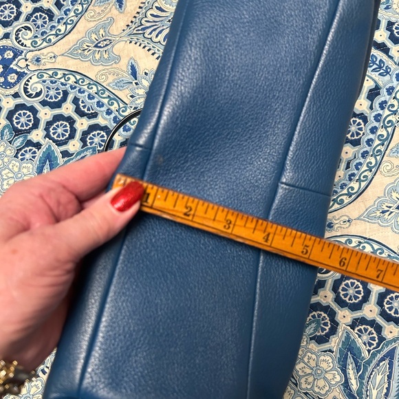 Coach Blue Leather Shoulder Bag - Picture 13 of 14